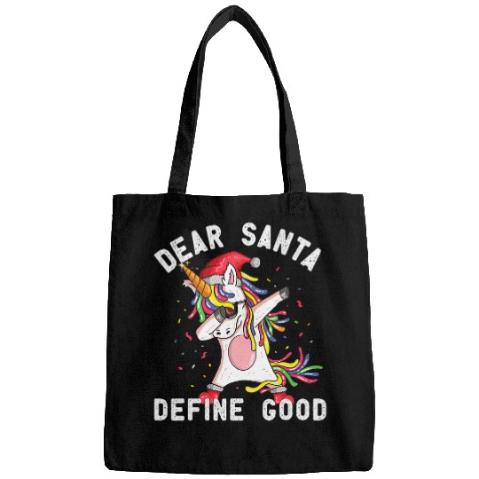 Unicorn Pet Dear Santa Define Good Holiday Funny  Unicorn Party Bags