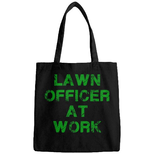 Lawn Mower Fun Mens Lawn Officer At Work For Gardener With Passion Lawn Mowing Bags