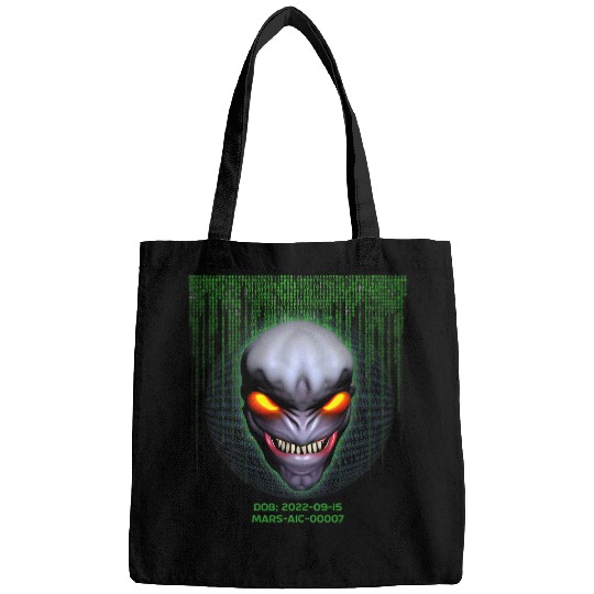 Aliens UFO Outer Space Mars Villain Alien Character MARSAIC00007 Bags