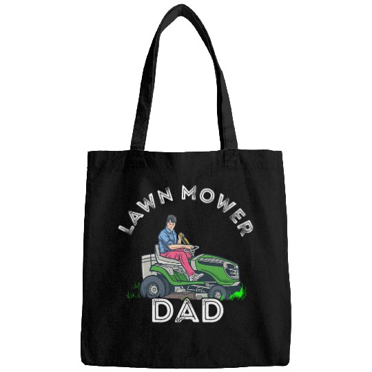 Lawn Mower Fun Mens Lawn Mower Dad Lawn Mowing Gardener Landscaper Father Bags