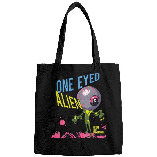 Aliens UFO One Eyed Ufo Invasion 1950s Abduction Get In Loser Bags