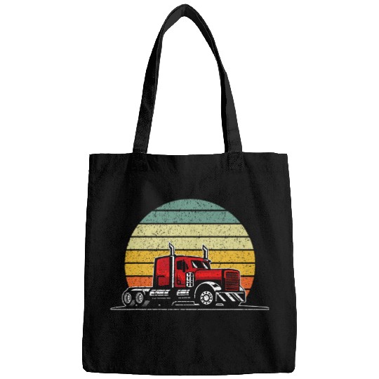 Truck Fun vintages Trucking Trucks Diesel Truck Driver Retro Bags