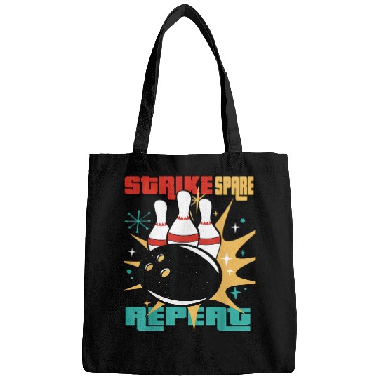 Discover Sport Bowling Strike Spare Repeat Bowling On Bowling Lane With Balls Bags