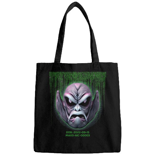 Aliens UFO Outer Space Mars Villain Alien Character MARSAIC00003 Bags