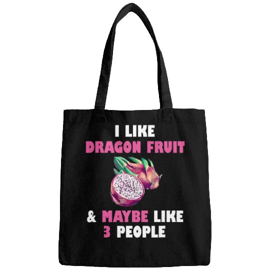 Dragon Pet I Like Dragon Fruit Funny Pitaya Food Healthy Pitahaya Bags
