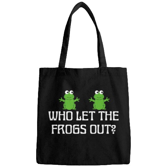 Frog Pet Who Let The Frogs Out Funny Frog Lovers Passover Costume Bags