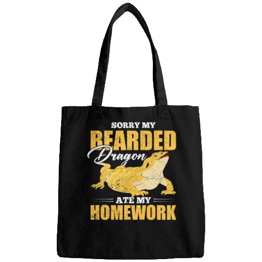 Bearded Dragon Pet Funny Lizard Animal Lover Reptile Pet Owner Bags