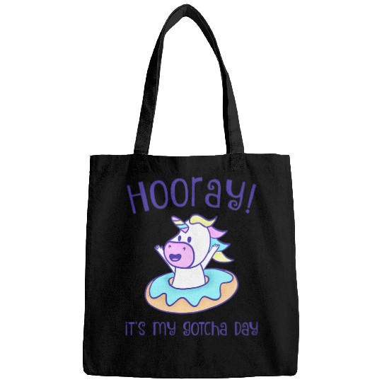 Unicorn Pet Kids Hooray Its My Gotcha Day Unicorn Donut Adoption Foster Bags