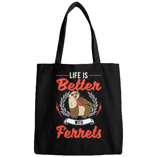 Ferret Pet Life is better with Ferrets 2 Bags