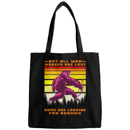 Bigfoot Pet Not All Who Wander Are Lost Bigfoot Arrows Archery Fanny Bags