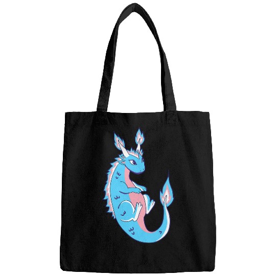 Dragon Pet Transgender LGBT Draco Dragon Transsexual Flag Trans Bags