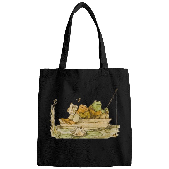 Fishing Fun Frog Toad Fishing vintages Classic Book Frog Reading Book Bags