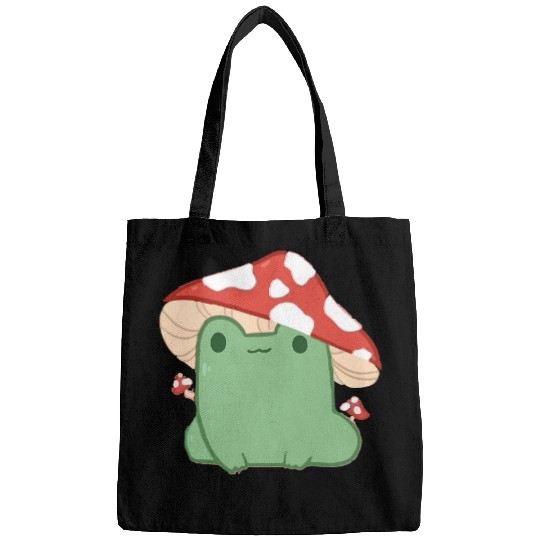 Frog Pet Cottagecore Frog Aesthetic Cute Frog With Mushroom Hat 6 Bags