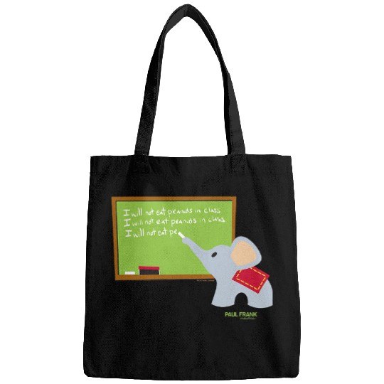 Elephant Mammal Paul Frank Ellie The Elephant Class Chalk Board Bags