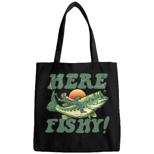 Fishing Fun Here Fishy Fisherman Rodeo Riding Striped Bass Fishing 80s 107 Bags