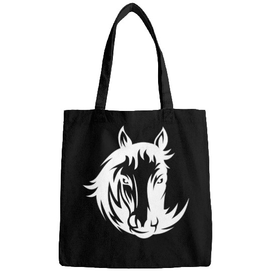 Horse Pet Cool Horse Head Horse Pony Mane Animal for Men Women Kids Bags