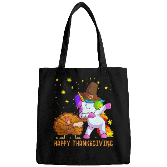 Unicorn Pet Thanksgiving For Girls Pilgrim Hat Turkey Bags