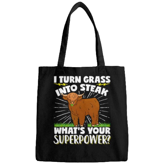 Cow Pet Scottish Highland Cattle Cow Breeder Longhorn I Turn Grass Bags