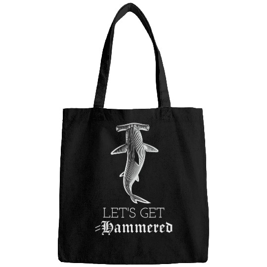 Shark Pet Lets Get Hammered Hammerhead Shark Funny Drinking 3 Bags