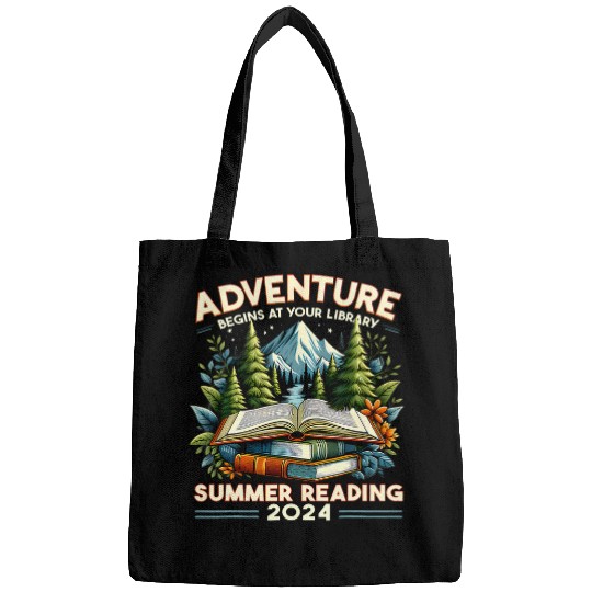 Book Fun Adventure Begins At Your Library Reading Book Summer Bags