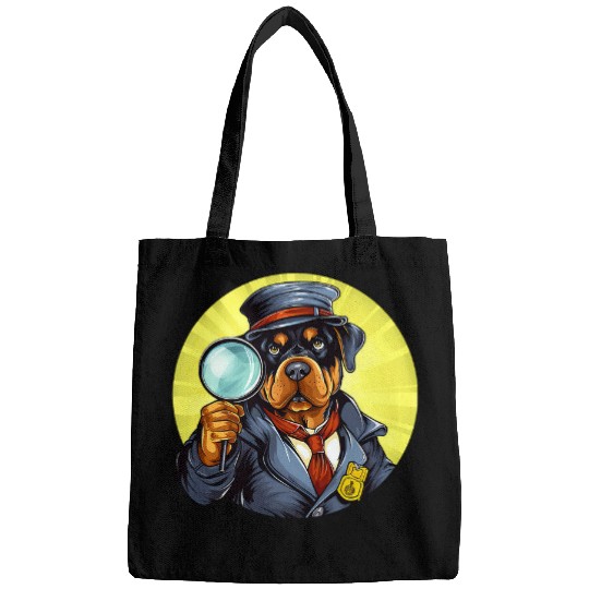 Rottweiler Pet Detective Funny Dog Mystery 1 Bags