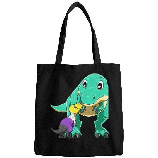 Dinosaur Pet Non Binary Pride TRex Mamasaurus Bags