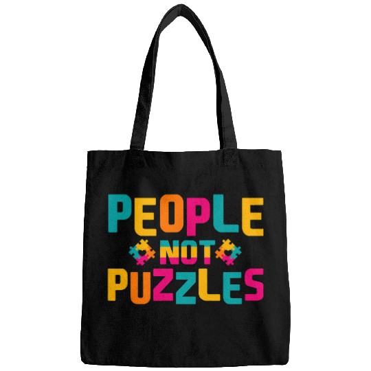 Autism Puzzle People Not Puzzles Autism Teacher Bags