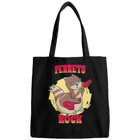 Ferret Pet Rock Mustela Nigripes Bags