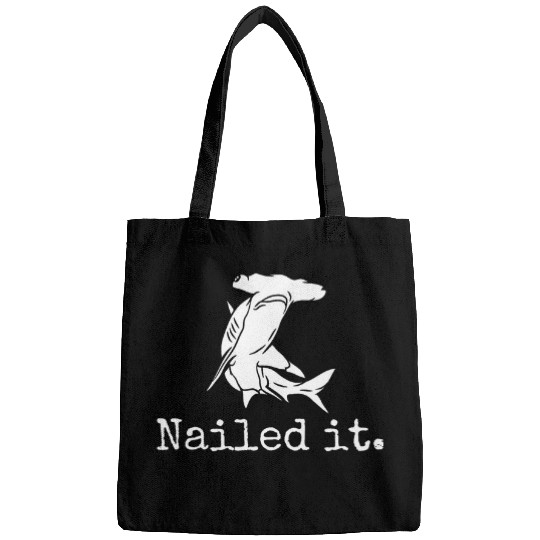 Shark Pet Nailed it Hammerhead shark conservation beach ocean surf Bags