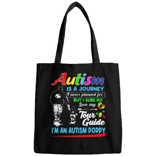 Autism Puzzle Poppy Autism Is A Journey Bags