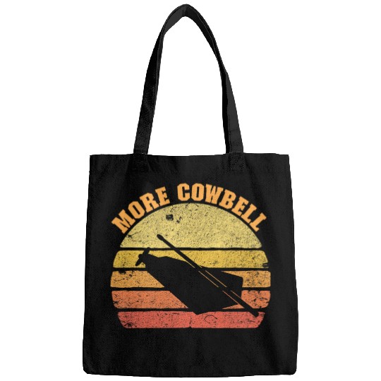 Cow Pet More Cow Bell Funny Retro More Cowbell Bags