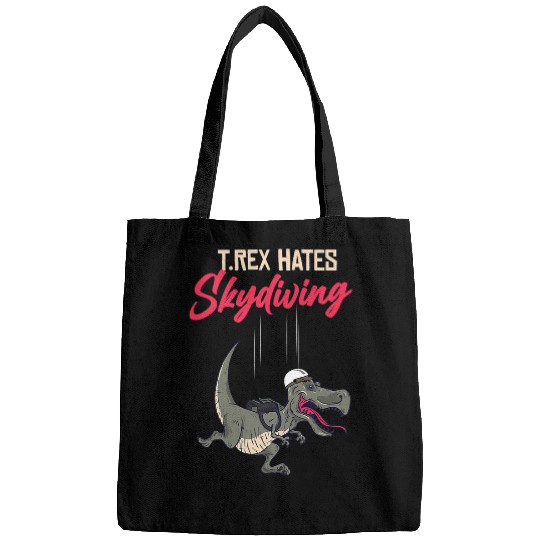 Dinosaur Pet Skydiving Gift Trex Hates skydiving for skydiver cool air sports skydiving Bags