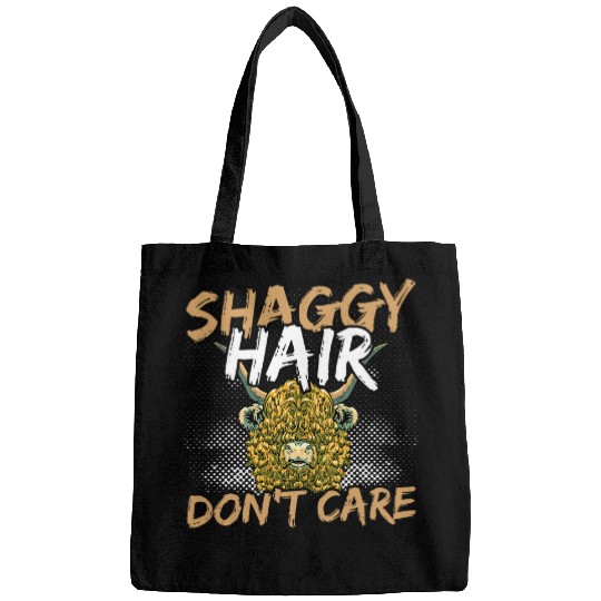 Cow Pet Shaggy Hair Dont Care Highland Cattle Cow Bags