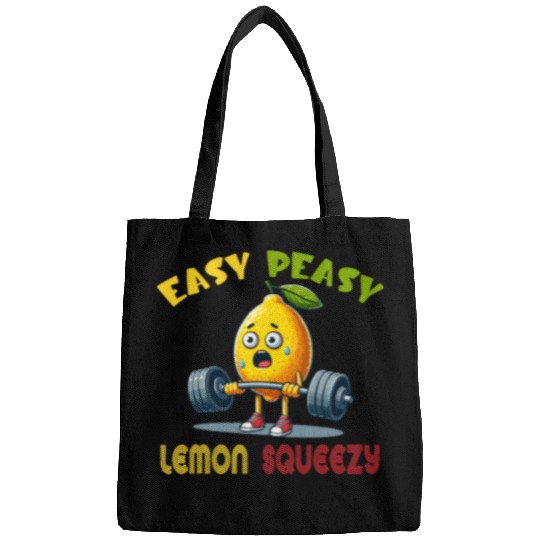 Easy Peasy Lemon Squeezy Lemonade Lover Gym Exercise Bags