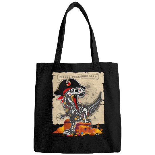 Dinosaur Pet Pirate T rexs Pirate Treasure Map Mamasaurus Dinosaur Pirate Bags