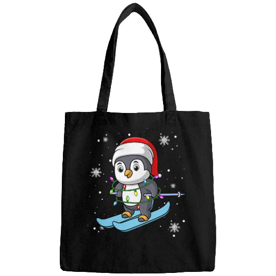 Penguin Pet Christmas Lights Led Funny Santa Hat Christmas Lover Bags