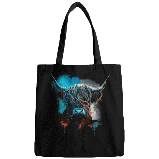 Cow Pet Scottish Highland Cow Cattle Hairy Cow 03 Bags