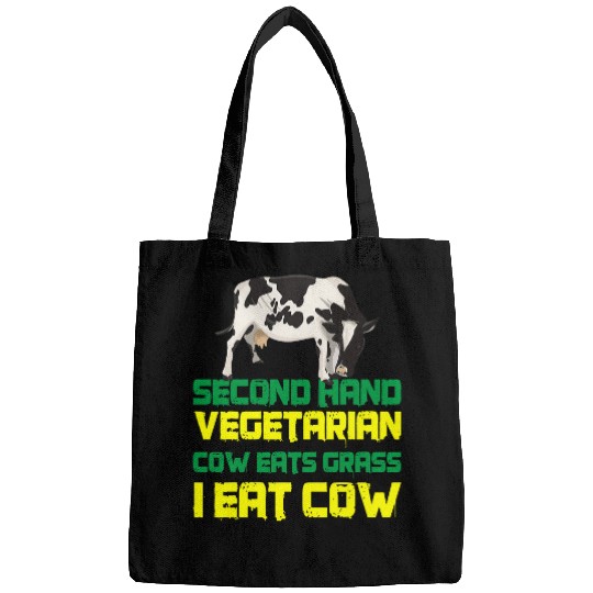 Cow Pet Second Hand Vegetarian Cow Eats Grass I Eat Cow 11 Bags