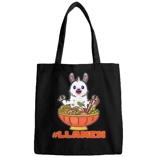 Llama Pet Ramen Japanese Noodles Pho Bowl Anime Bags