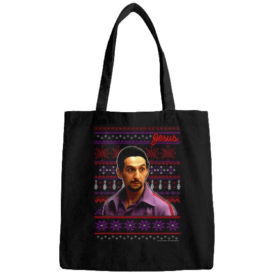 Sport Bowling The Big Lebowski Christmas Jesus Bowling Ugly Sweater Bags