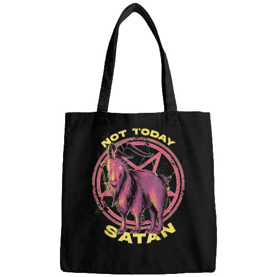 Goats Pet Not Today Satan Baphomest Goats Pentagram Pagan Occult Wiccan19 Bags