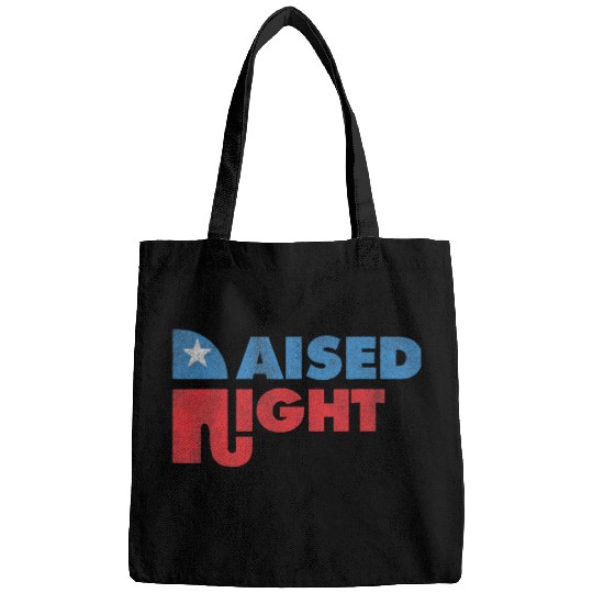 Elephant Mammal Retro Raised Right Republican Bags