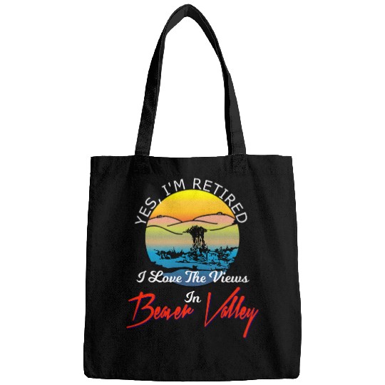 Beaver Pet Yes Im Retired In Beaver Valley Funny Mens Retirement Bags