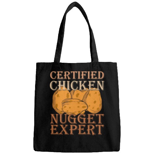 Chicken Pet Funny Foodie Certified Chicken Nugget Expert Chicken Nuggets Bags
