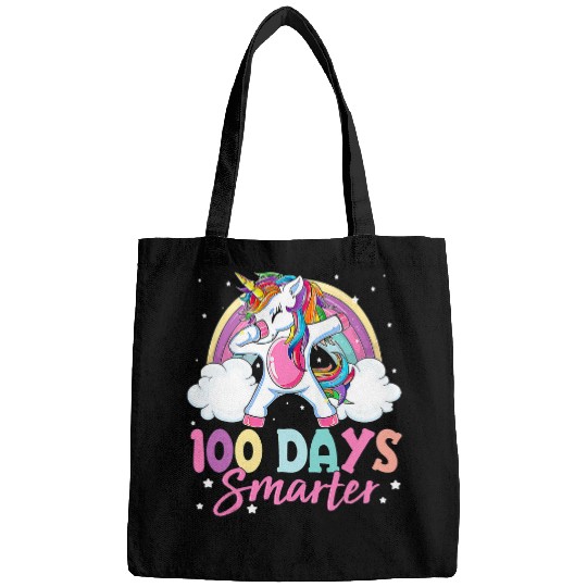 Unicorn Pet 100 Days Smarter  Unicorn Rainbow 100th Day Bags