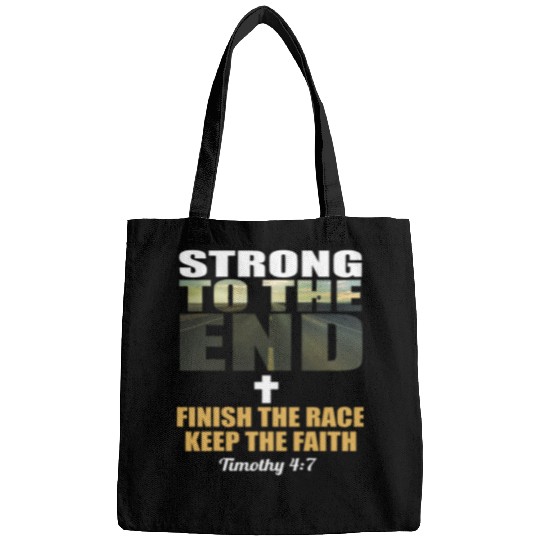 Motivational Workout Fitness Timothy Bible Verse Bags