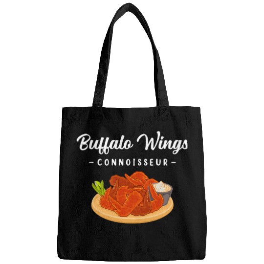 Chicken Pet Funny Foodie Fried Chicken Buffalo Wings Connoisseur Bags