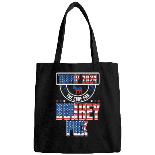 Donkey Pet Funny Republican America Trump 04 Cure For Donkey Pox Bags