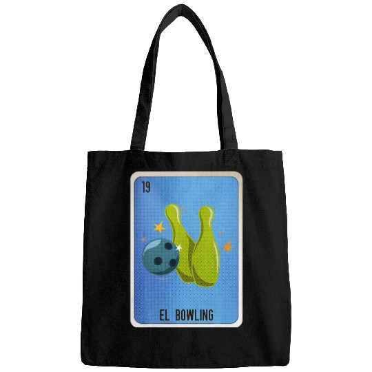 Sport Bowling El Bowling Mexican Slang Chicano Bingo Cards Bags