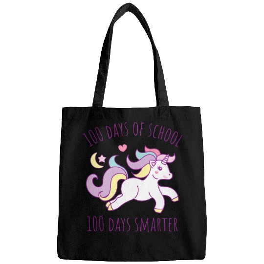 Unicorn Pet 100 Days of School 100 Days Smarter Unicorn Girls Gift 1 Bags